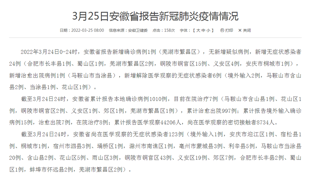 31省区市新增本土确诊2例在安徽,安徽新冠最新数据-第2张图片